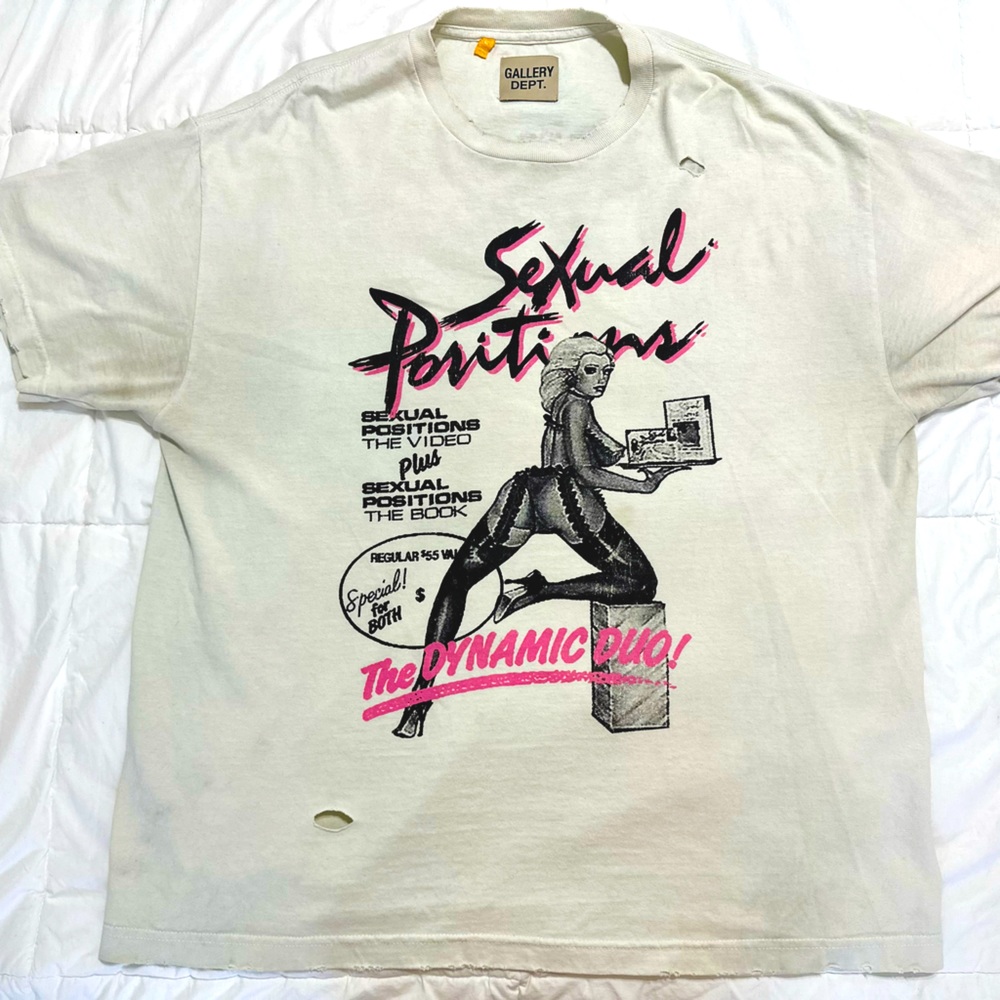 Gallery Dept. Doc Johnson sexual positions t-shirt